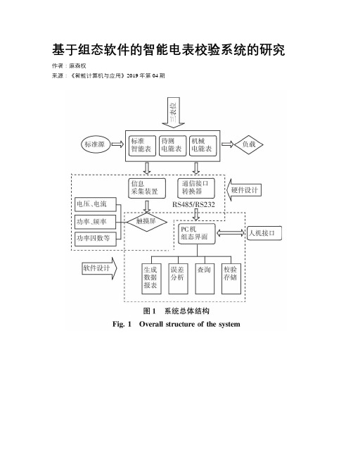 基于组态软件的智能电表校验系统的研究