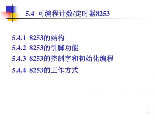 接口PPT课件第5章接口技术(8253)