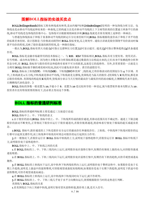 BOLL关键指标实战买卖点图解