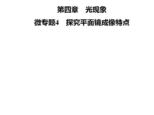 人教版八年级物理上册课件：第四章 微专题4 探究平面镜成像特点(共22张PPT)