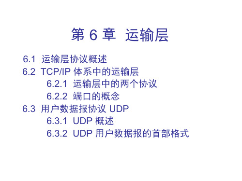 第6章运输层 ppt课件