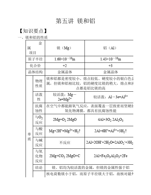 镁和铝