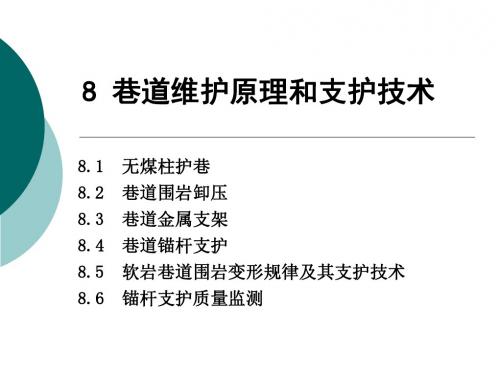 8巷道维护原理和支护技术10A