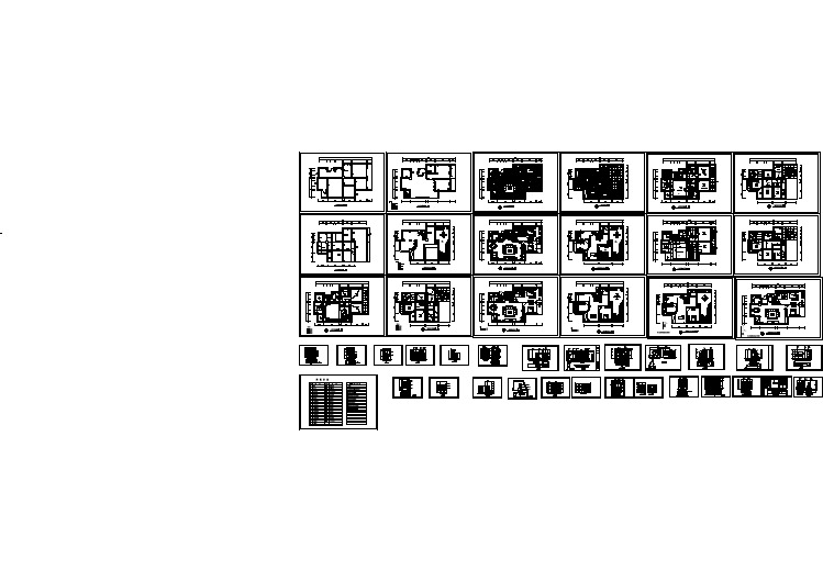 室内装修全套施工图（含设计说明）