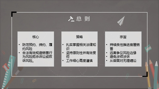 房地产销售行为中的法律讲解及风险防范内容PPT演示