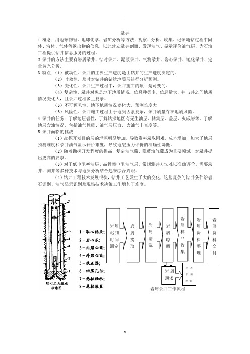 测井一般流程简介