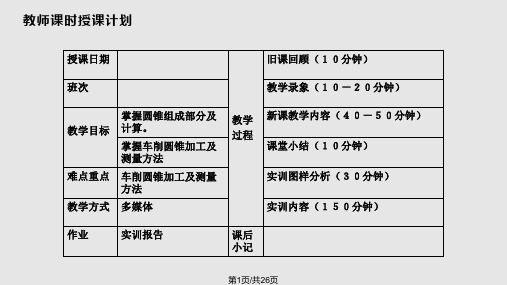 锥面车削PPT课件