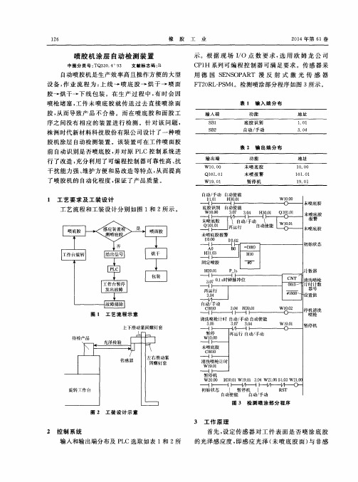 喷胶机涂层自动检测装置