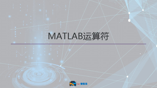 Matlab运算符