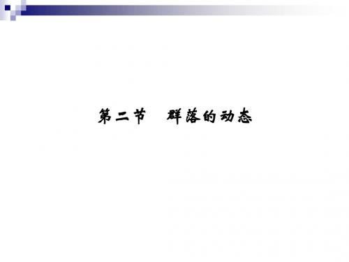2-2-2群落的动态 同步课件(中图版必修3)
