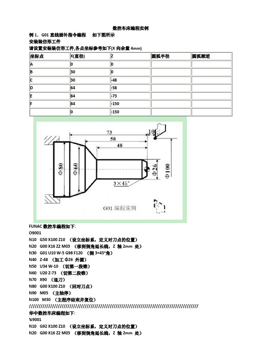 数控车床编程实例-100