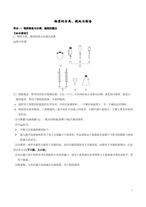 高中常考无机实验此操作