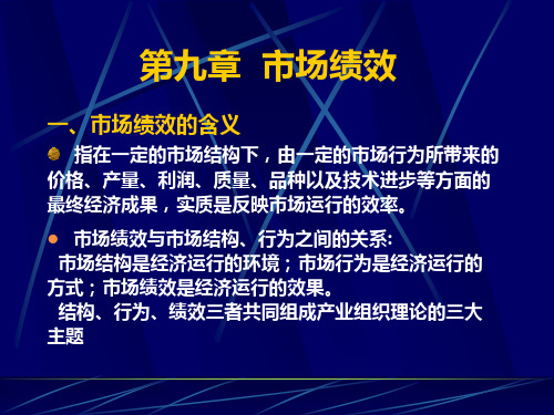 杜丹清教授-产业经济学(非专业)市场绩效