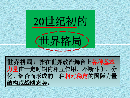 人教版初中历史与社会九年级上册20世纪初的世界格局 (5)