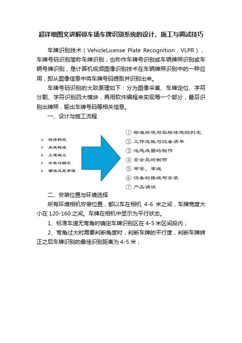 超详细图文讲解停车场车牌识别系统的设计、施工与调试技巧