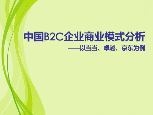 优秀B2C商业模式经典案例PPT课件