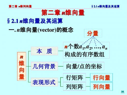 第二章 n维向量