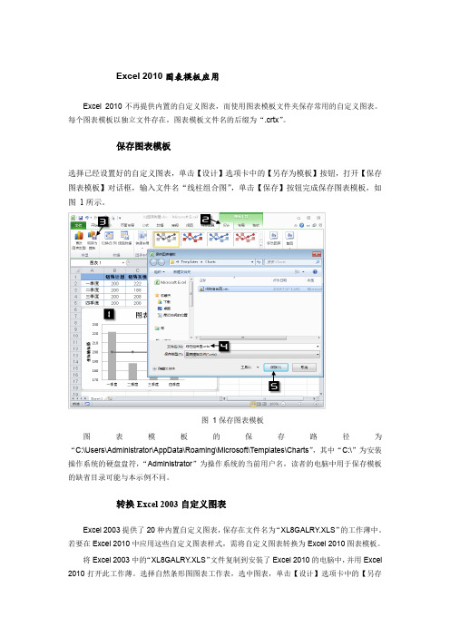 Excel 2010图表模板应用