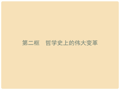 高中政治 1.3.2 哲学史上的伟大变革课件 新人教版必修