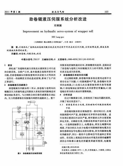 助卷辊液压伺服系统分析改进