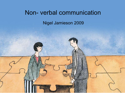 Non verbal communication  非语