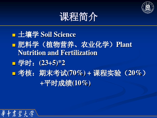 土壤肥料学(绪论)38页PPT