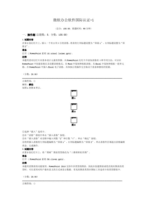 微软办公软件国际认证-1