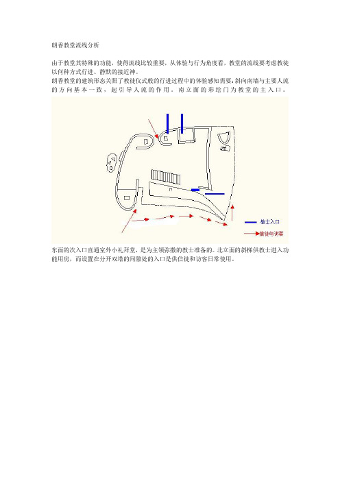 朗香教堂流线分析