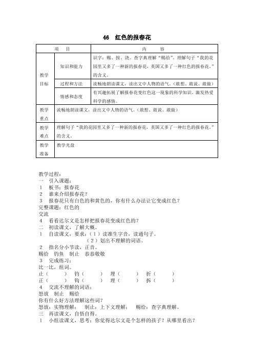 46红色的报春花