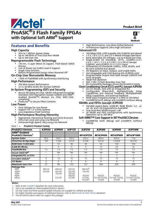 A3P060中文资料