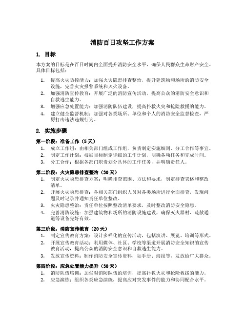 消防百日攻坚工作方案