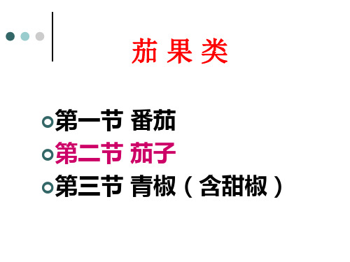 露地茄子栽培技术