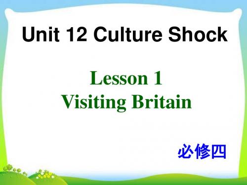 北师大版高中英语必修四 Unit 12 Lesson 1教学课件