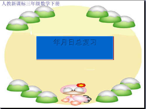 三年级下册数学年月日总复习(新课标人教版)全面版