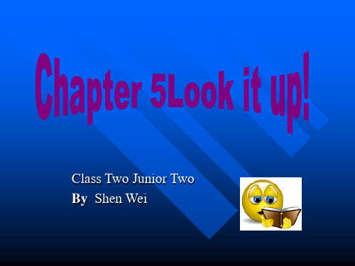 牛津上海版英语八上《Chapter 5 Look it up》ppt课件