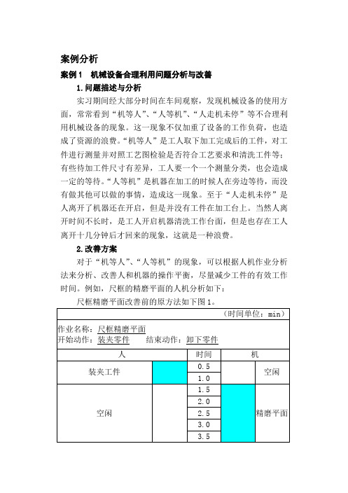 工业工程--案例分析