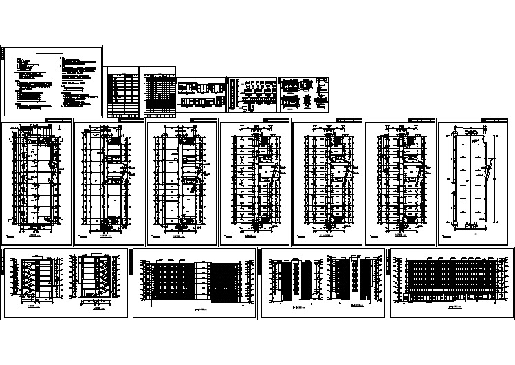 某地区学生公寓建筑施工全套CAD设计图纸