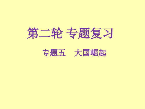 广东省2019年中考历史解读总复习课件：专题五 大国崛起(共23张PPT)