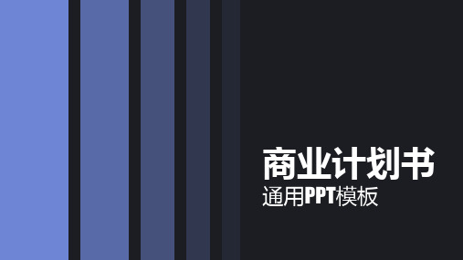 商业计划书通用PPT模板