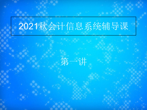 会计信息系统概述44页