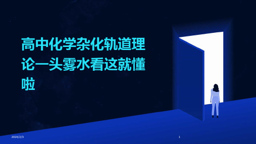 2024年度高中化学杂化轨道理论一头雾水看这就懂啦