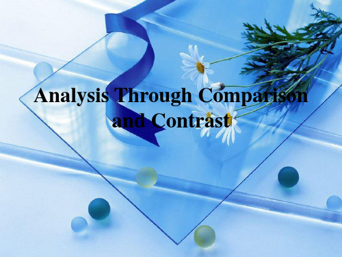 Analysis Through Comparison and Contrast