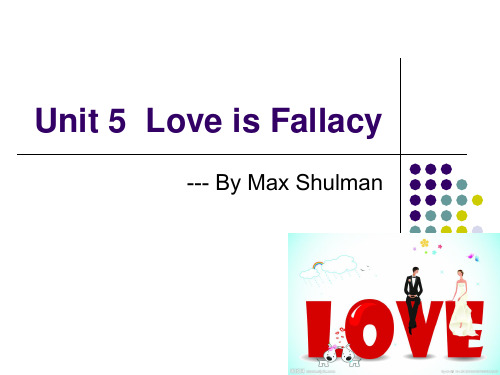 Lesson 4 Love is a Fallacy PPT