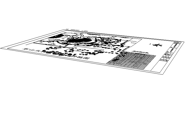 东山头村小游园全套施工图-环施01-种植图