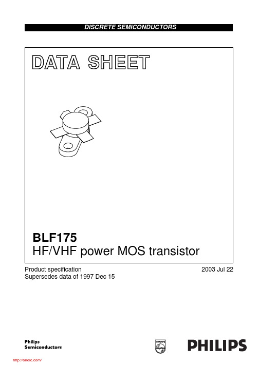 BLF175,112;中文规格书,Datasheet资料