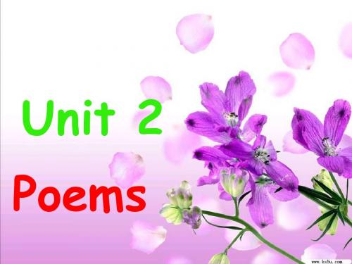 英语：Unit2《Poems》课件(新人教版选修6)