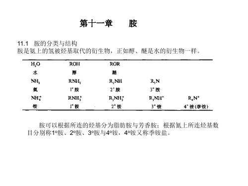 华中科技大学有机化学第十二章 胺