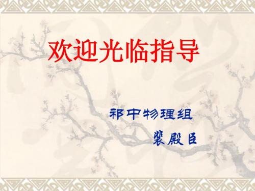 【物理】2.5《自由落体运动》精品课件(新人教版必修1)