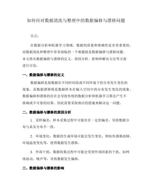 如何应对数据清洗与整理中的数据偏移与漂移问题(十)