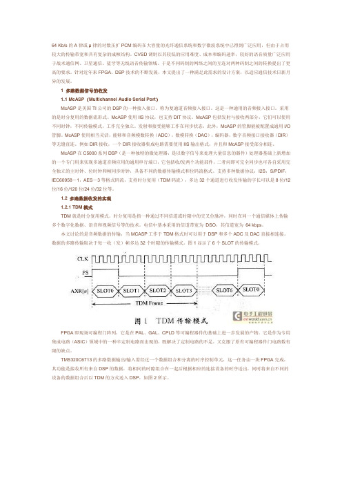 浅谈TMS320C6713的多路CVSD语音编解码